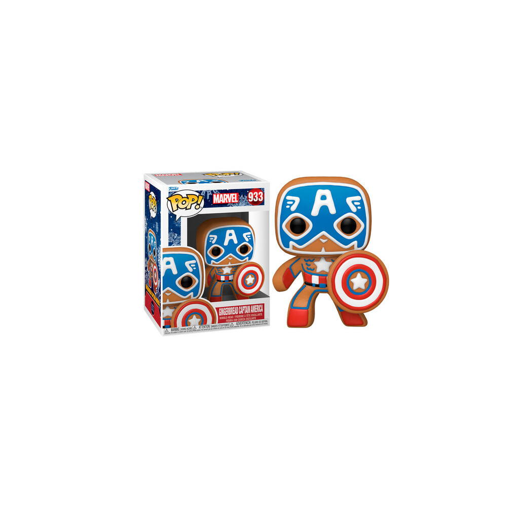 Figurka Funko POP Marvel Gingerbread Captain America – kolekcjonerska