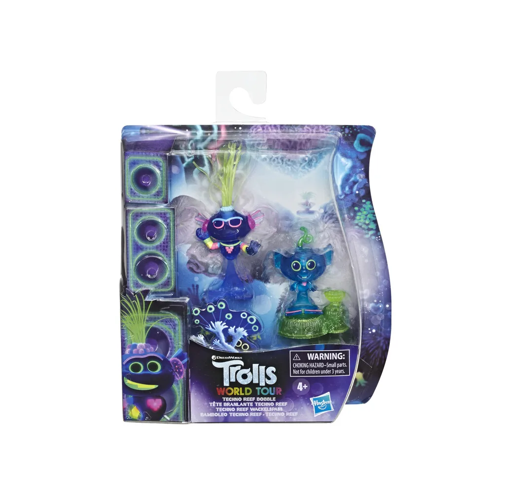 Trolls World Tour Techno Reef Bobble 2pak figurki Hasbro