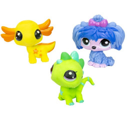 Hasbro Littlets Pet Shop 3D Erasers 3pak dla dzieci