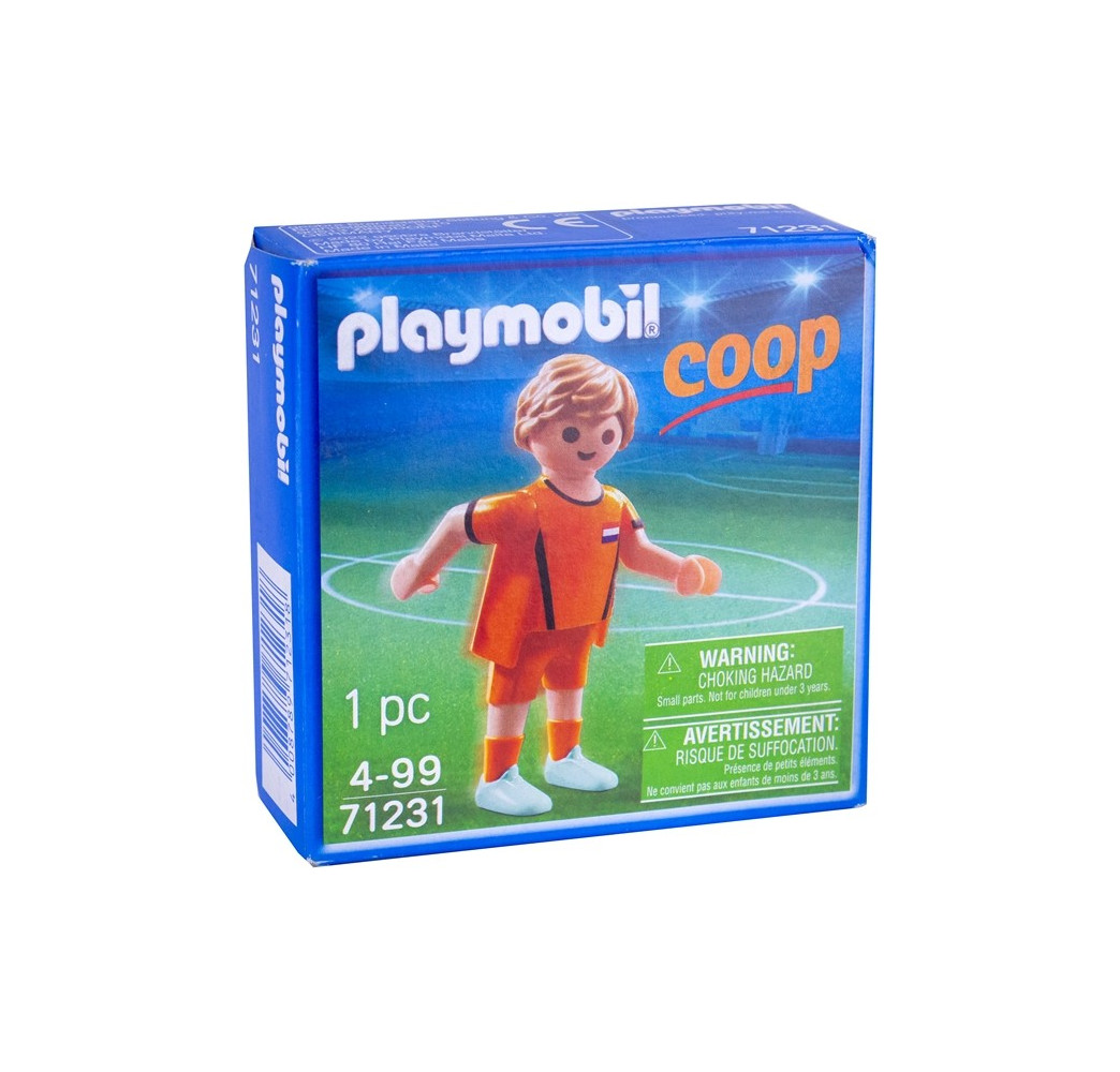 PLAYMOBIL 71231 Footballer Orange Coop figurka sportowa
