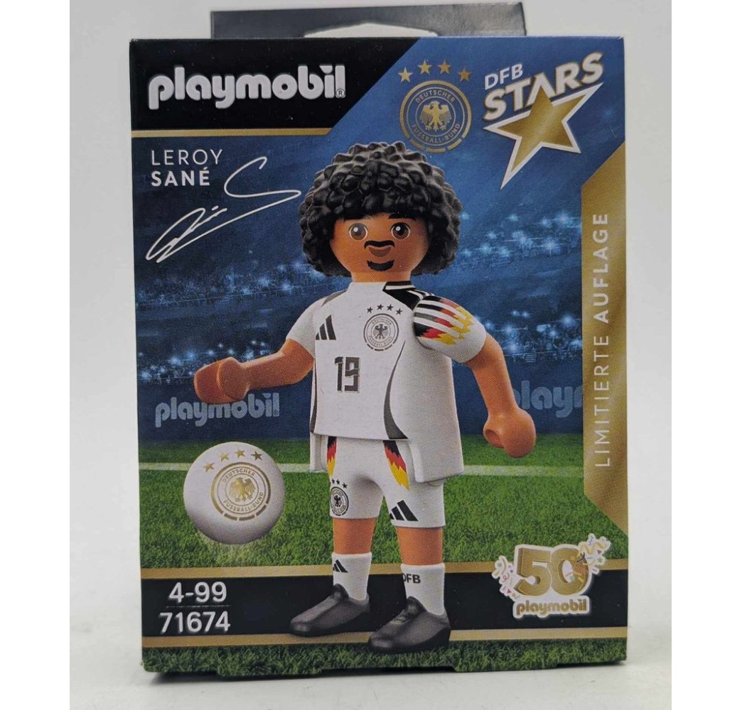 PLAYMOBIL Leroy Sane Niemcy figurka dla fana piłki