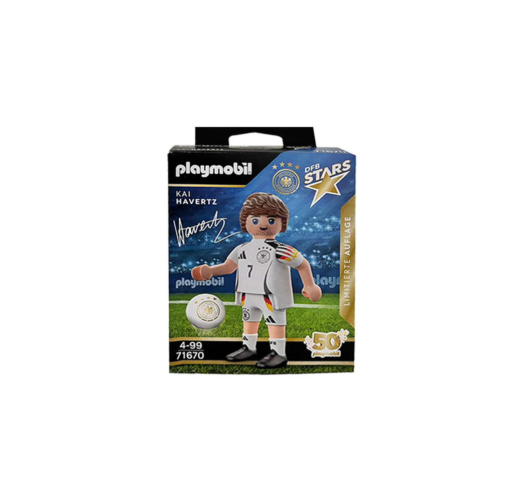 PLAYMOBIL 71670 Kai Havertz figurka dla fana futbolu