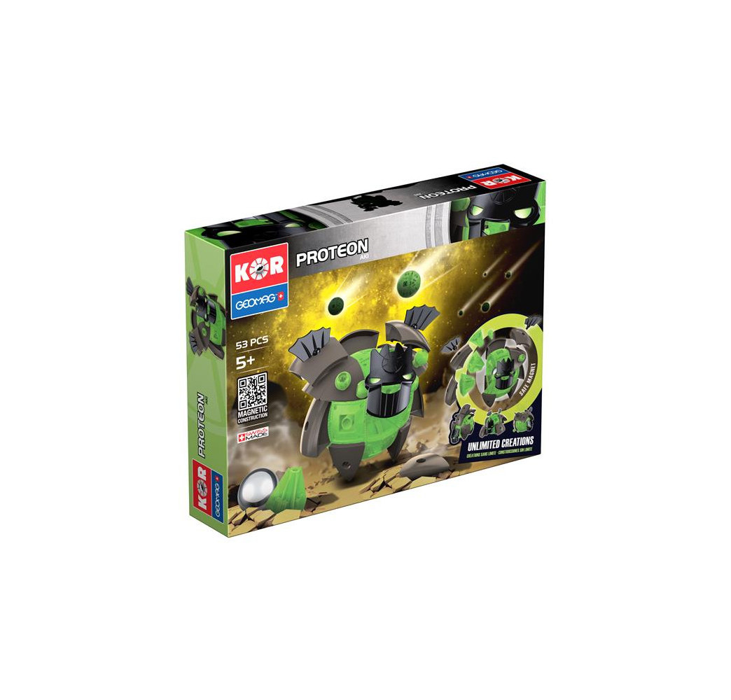 GEOMAG Klocki magnetyczne Proteon Aki 53 elementów
