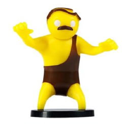 P.M.I. Gang Beasts series 1 Wrestler Yellow 7cm