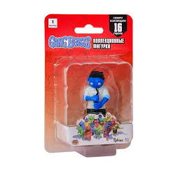 P.M.I. Gang Beasts series 1 F Street Blue 7cm