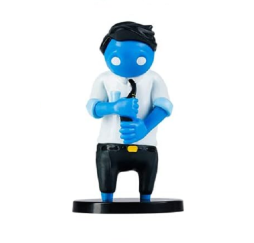 P.M.I. Gang Beasts series 1 F Street Blue 7cm