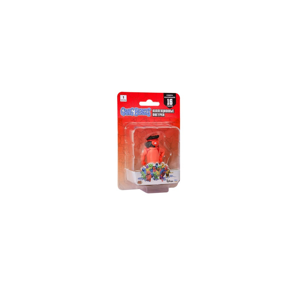P.M.I. Gang Beasts series 1 J Street Red 7cm