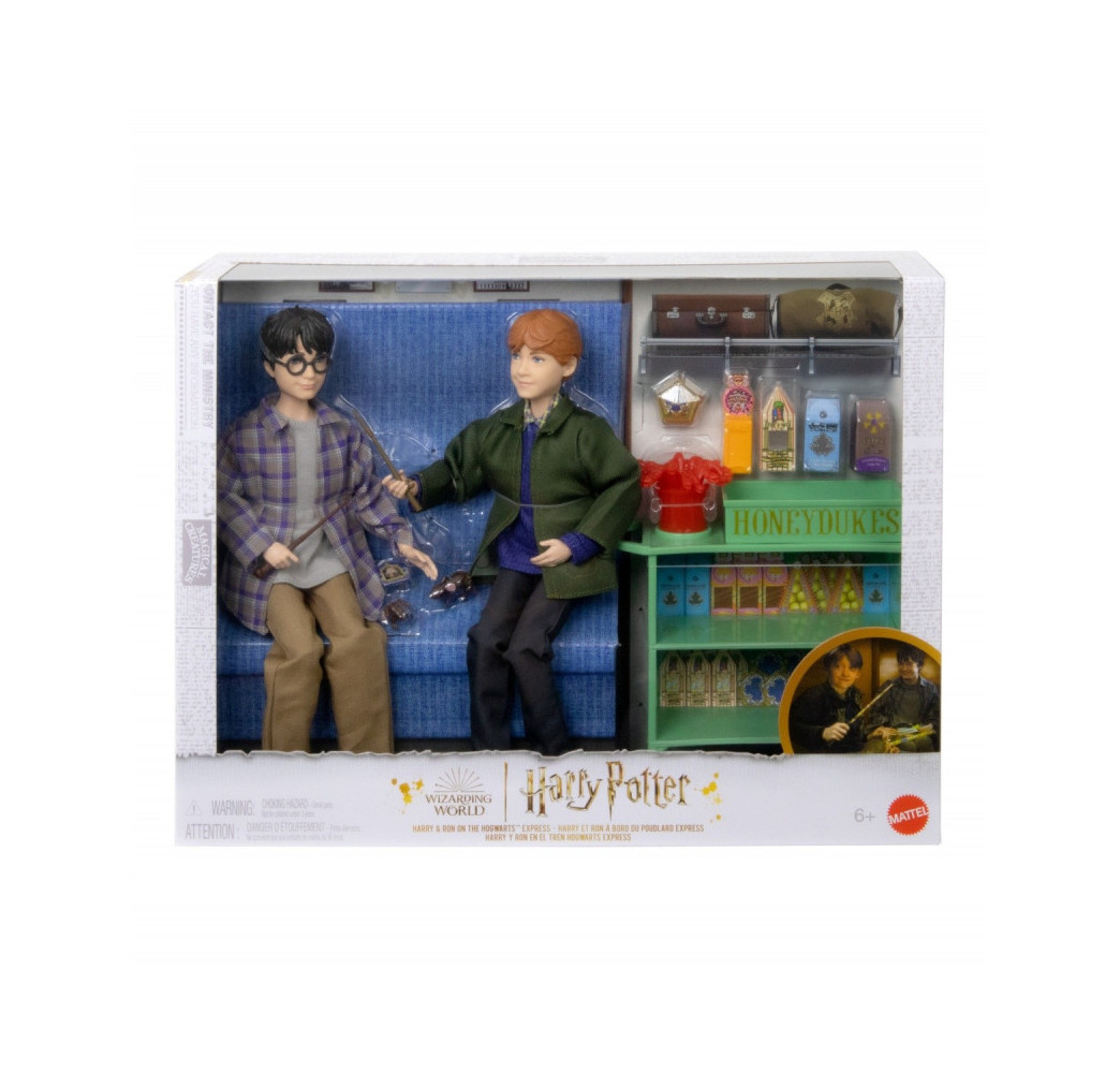 Wizarding Harry Potter i Ron Weasley w pociągu