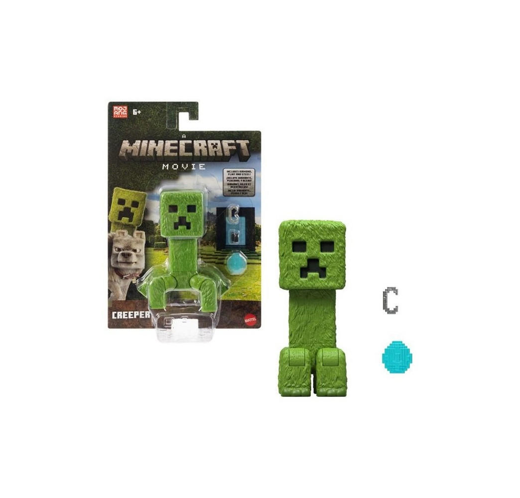 Mattel Minecraft Movie Creeper Figurka 10 cm Action Figure z akcesoriami